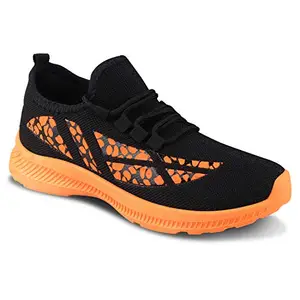 Birde Men Mesh Orange Sport Shoes-AU_BRD-437_9
