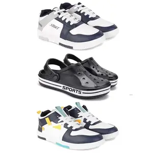 DRACKFOOT Men's Sports Shoes | Lightweight Stylish & Easy to Wear for Men'sGR-(3-Combo)-1075-3068-1074-7 Multicolor