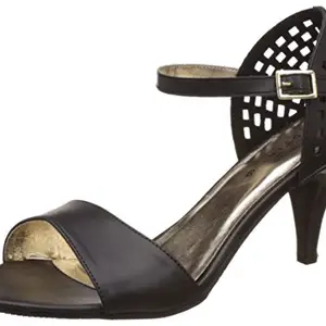 Bata Footin Women's Black Fashion Sandals - 5 UK/India (38 EU)(7616914)