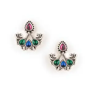 Shaya By Caratlane Feeling Chhail Oxidised Earrings In 925 Silver For Women