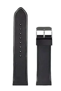 SBWC Watch Straps Band/Belts for Replacement Classic Natural Resin Rada Side Polish 10mm 12mm 14m 16mm 18mm 20mm 22mm 24mm 26mm 28mm 30MM Black Strap (30mm)