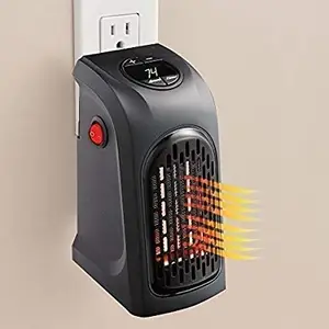 ENINAS ENINAS Small Electric Handy Room Heater Compact Plug-in. roitix The Wall Outlet 400Watts, Handy Air Warmer Blower Adjustable Timer Digital Display for Office/Camper (NN-RSZY-FM0X