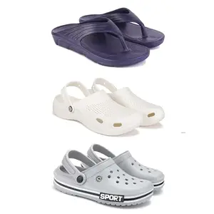 DRACKFOOT Men's Sandals | Lightweight Wear| Stylish & Easy to Wear For Men'S GR-SAN-(3-COMBO)-3153-3147-3016-6