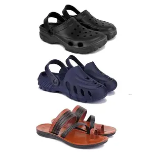 Men's Sandals | Lightweight Wear| Stylish & Easy to Wear For Men's PCV-SAN-(3-COMBO)-3123-3136-3151-10