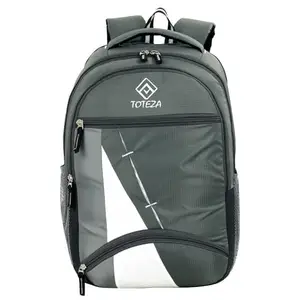 TOTEZA Multi-Compartment Laptop Backpack | 32L Water-Resistant Travel & School Bag for Men and Women | Padded Straps, Bottle Holder, Laptop Sleeve (Grey-3)