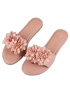 Bagadiya Trading Walktrendy Womens Synthetic Pink Flats - 7 Uk (Wtwf136_Pink_40)