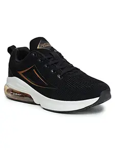 ABROS Men Galaxy-N ASSG1097N Mesh Sport Shoes_Black/Copper_8UK