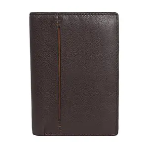 Leatherman Fashion LMN Brown Genuine Leather Wallet for Men (6 Card Slots)