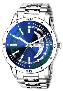 Blue Day Date Analog Watch for Men LR110