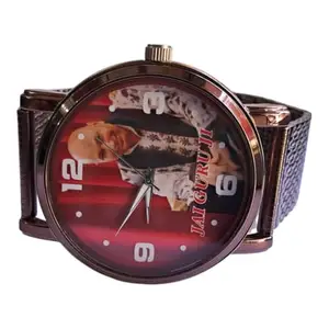 Guru ji Article Stylish Black Metal Type Analog Black Strap Watch Guru Ji Blessing Watch Limited Edition