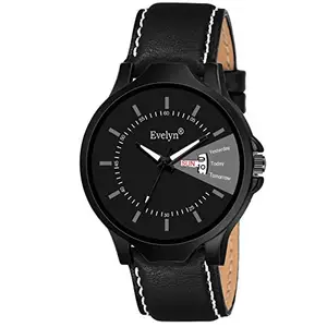 Evelyn Black Dial Men's Watch | Watch for Men | Watch for Boys- Eve-780