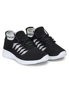 FOOTOX BE YOUR LABEL Men's Running Shoes | Casual Shoes | Sport Shoes| Walking Shoes | MSS 04 Black, 09