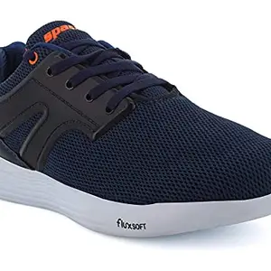 Sparx Men SM-500 Navy Blue Neon Orange Sports Shoes (SX0500G_NBNO_0006)