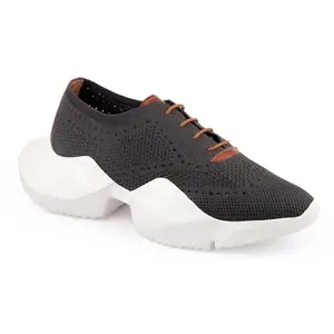 YUVRATO BAXI Men's Grey Casual Brogue Lace-Up Light Weight Shoes with Eva Sole Making.- 11 UK