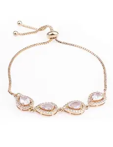 ROSE GOLD BRIDAL BRACELET, BRIDESMAID BRACELET ROSE GOLD, WEDDING BRACELET, ROSE GOLD BRIDAL JEWELLERY BRIDESMAID GIFT