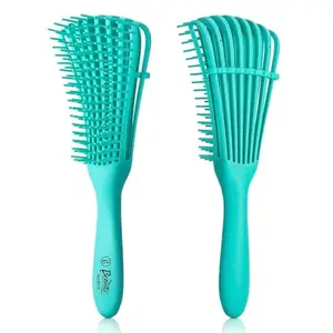 Hair Brush for Home, Saloon Detangler Brush Man & Women with Spacing Clip Wet & Dry Hair Comb Brush For Curly, Wavy Hair,(pack pf 1,multi color
