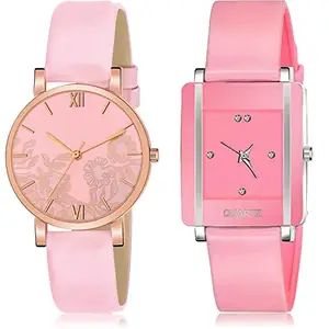 NEUTRON Unique Analog Pink Color Dial Women Watch - G542-G14 (Pack of 2)
