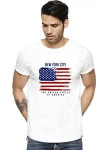 ADRO Men's 100% Cotton Regular Fit T-Shirt