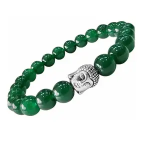 9STARS Green Jade Bracelet Original Certified Green Jade Bracelet Crystal Certified Green Jade Bracelet for Women Men 22 Bead Green Jade Bracelet Green Jade Bracelet with Buddha ????? ??? ????????