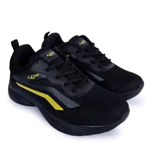 Lancer Mens WONDER-24BLK-MSTD Black Running Shoe, 9