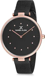 Daniel Klein Analog Black Dial Women's Watch-DK12087-5
