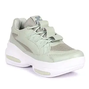 marching toes Women Sports Shoes, Running Shoes for Girl's Gym Shoes and Casual Shoes Green