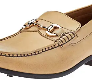 Woodland Men's Gold Leather Formal Shoes - 6 UK/India (40 EU)