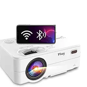 Play Play Mini Projector 2 HD WiFi Bluetooth Projector, 5500L 300