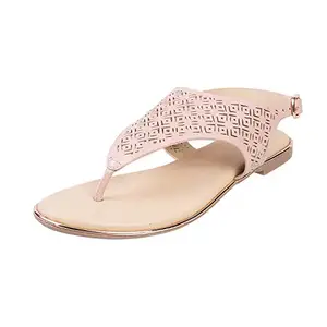 Mochi Womens Synthetic Pink Sandals (Size (4 UK (37 EU))