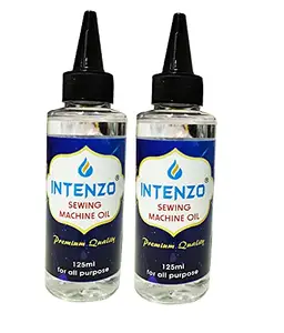 INTENZO OILS Multi Purpose Premium Sewing Machine Silicone Oil Lubricant 125ml Pack of 2
