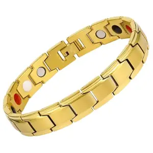 Fianoeir Bracelet For Man, Stylish Men Bracelet With Magnetic Therapy, Alloy Hand Bracelets For Men, Fashion Gift For Husband Boyfriend On Birthday Anniversary Valentine