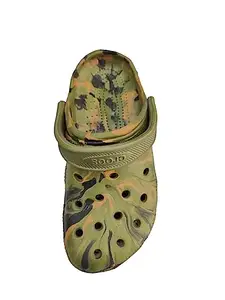 Daily deals Premium Casual Stylish Clogs for Men's (Military, numeric_7)