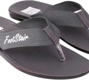 Men Flip-Flop Slipper | Slippers for Mens | Lightweight and Comfortable Indoor/Outdoor Slipper (Grey, 7 UK)