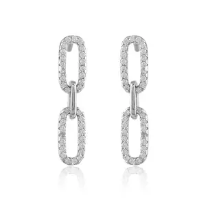 Nemichand Jewels Pure Sterling Silver S925 Drop Earrings For Women