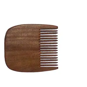 AATIRA Neem Wood Comb Original Neem Wood Comb For Beard And Mustache For Men And Boys Brown