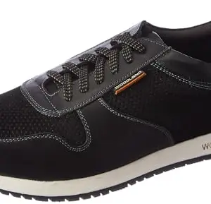 Woodland Men's Black Leather Casual Shoes-6 UK (40EU) (GJ 4135021)
