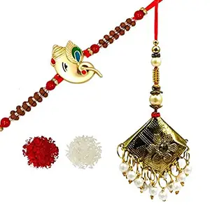 Evisha Bhai Bhabhi Pair Rakhi For Brother And Bhabhi | Rakhi Combo-264-Kada32 | rakhi || rakhi set || rakhi for brother || rakhi for brother and bhabhi || rakhi combo || bhaiya bhabhi rakhi || rakhi gifts