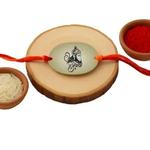 Raavi colors Bhagwan Hanuman Printed Rakhi for brother raksha bandhan bhai bro