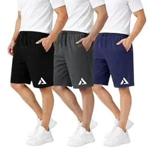 KART BLACK Plus Sizes Men's Cotton Knee Length Shorts(M,L,XL,XXL,3XL,4XL,5XL Shorts) | Casual and Night Wear Mens Shorts