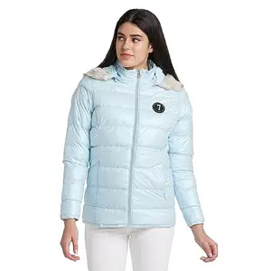 Being Human Chill Blue Women Jacket (Size: XS)-BHWJI22501-CHILL BLUE