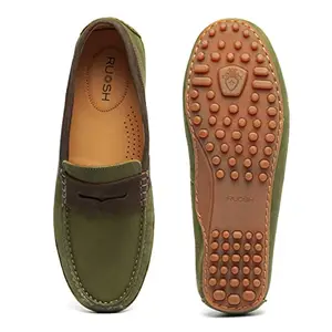 Ruosh Men Footwear Drivers-Slip-on Brown