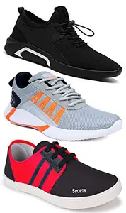 TYING Multicolor (9228-9310-5011) Men's Casual Sports Running Shoes 6 UK (Set of 3 Pair)