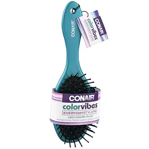 Conair Color Vibes Everyday Stylers Satin Metallic Finish Hair Brush