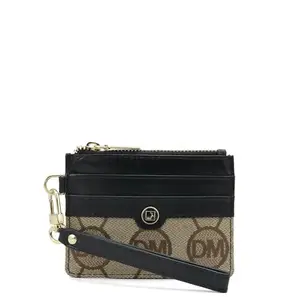 Da Milano Leather Card Holder for Men & for Women - Beige & Black