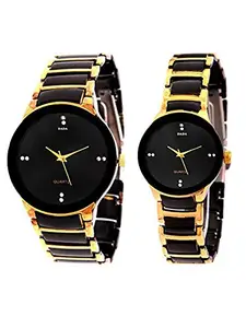 HORCHIS Metal Strap Analog Couple Watch for Men & Women