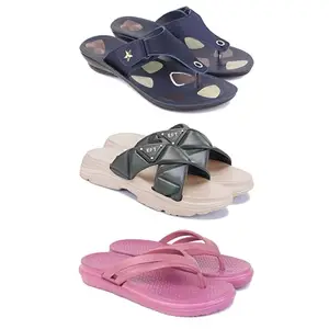 Women's Comfortable Sandal,Casual Lightweight Sandal for Everyday Wear | BTS-(3-COMBO)-1973-1891-1978-7-EURO-38