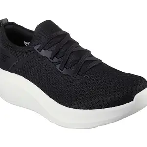 Skechers Mens MAX Cushioning Essential Black White Running Shoes