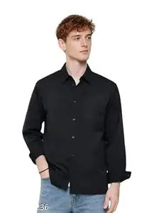 Mahima Ethnic Centre's Men’s Solid Formal Shirt Cotton Slim Fit Business Casual Button Down