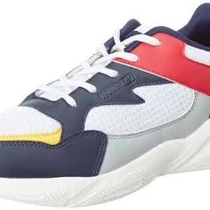 Woodland Men's White/Red/Yellow Sports Shoes-7 UK (41 EU) (SGC 4153021)