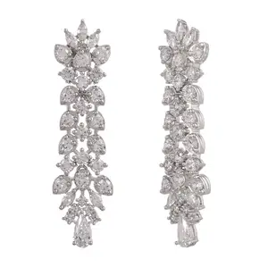 Voylla Starlight Stella Long Statement Earrings